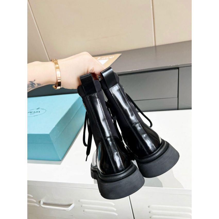 Pra*a Re-nylon and leather Boot, Size 35-41