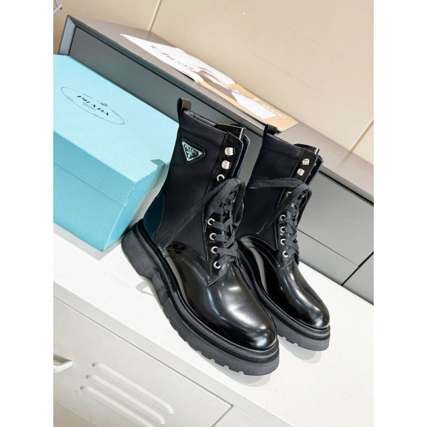 Pra*a Re-nylon and leather Boot, Size 35-41