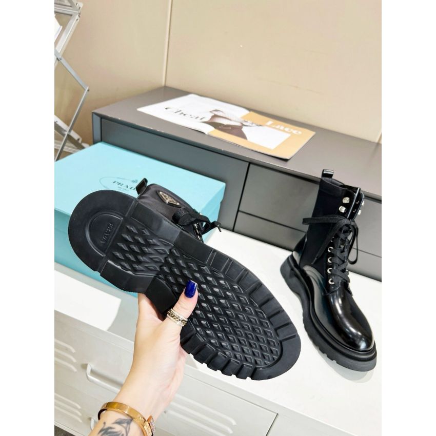 Pra*a Re-nylon and leather Boot, Size 35-41