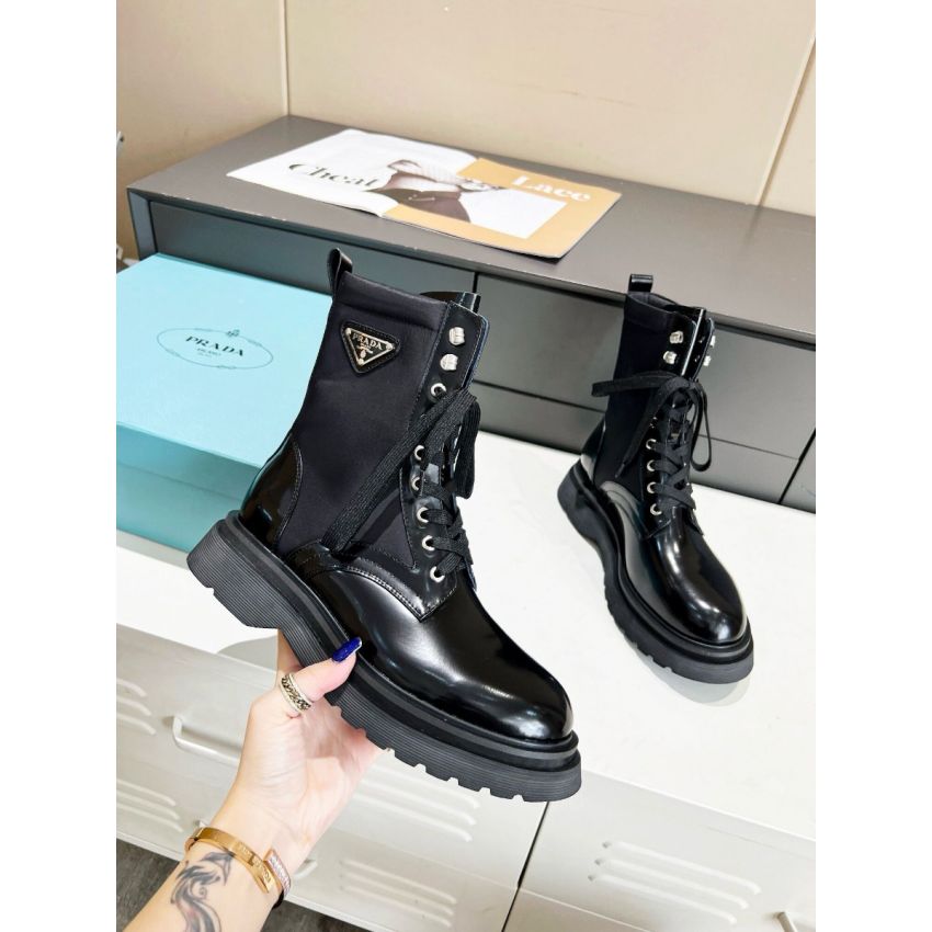 Pra*a Re-nylon and leather Boot, Size 35-41