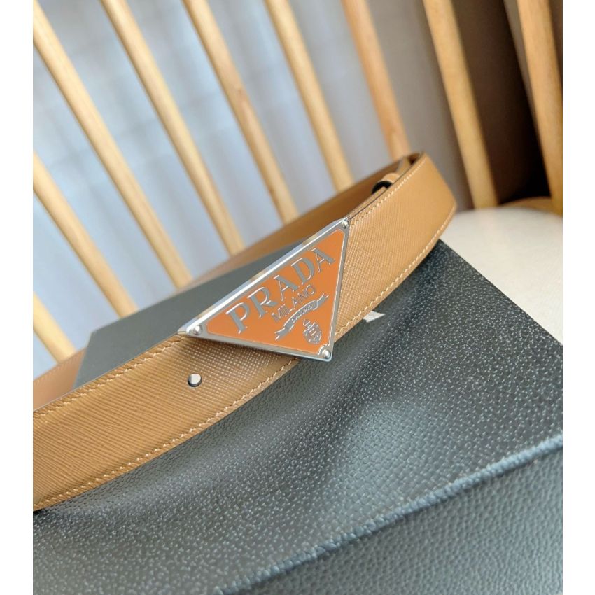 Pra*a Saffiano Belt 3.0cm