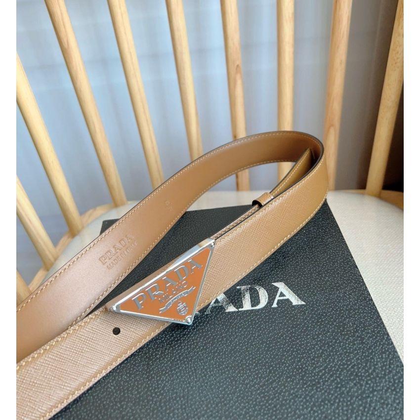 Pra*a Saffiano Belt 3.0cm