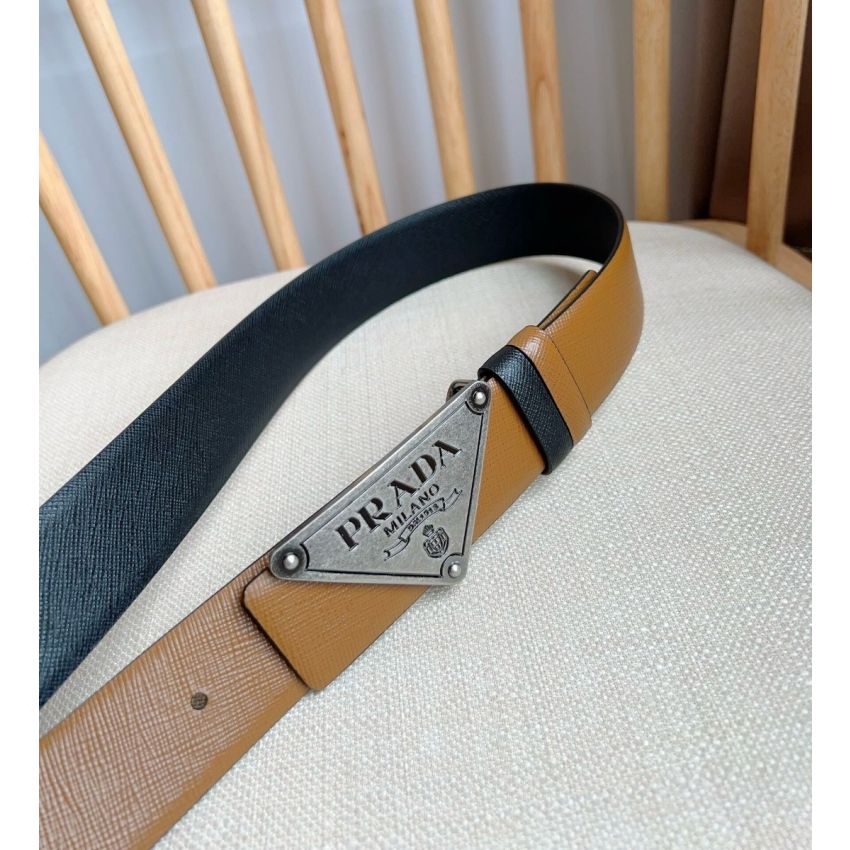 Pra*a Saffiano Belt 3.5cm