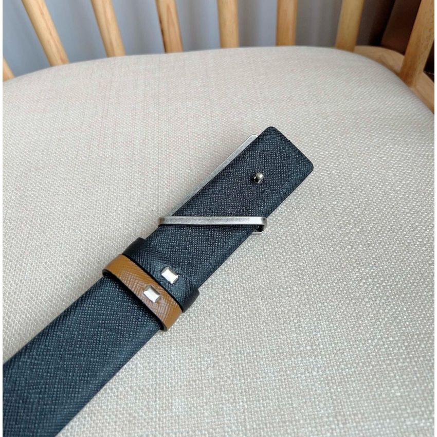 Pra*a Saffiano Belt 3.5cm