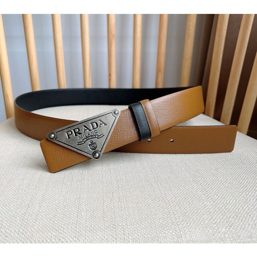 Pra*a Saffiano Belt 3.5cm
