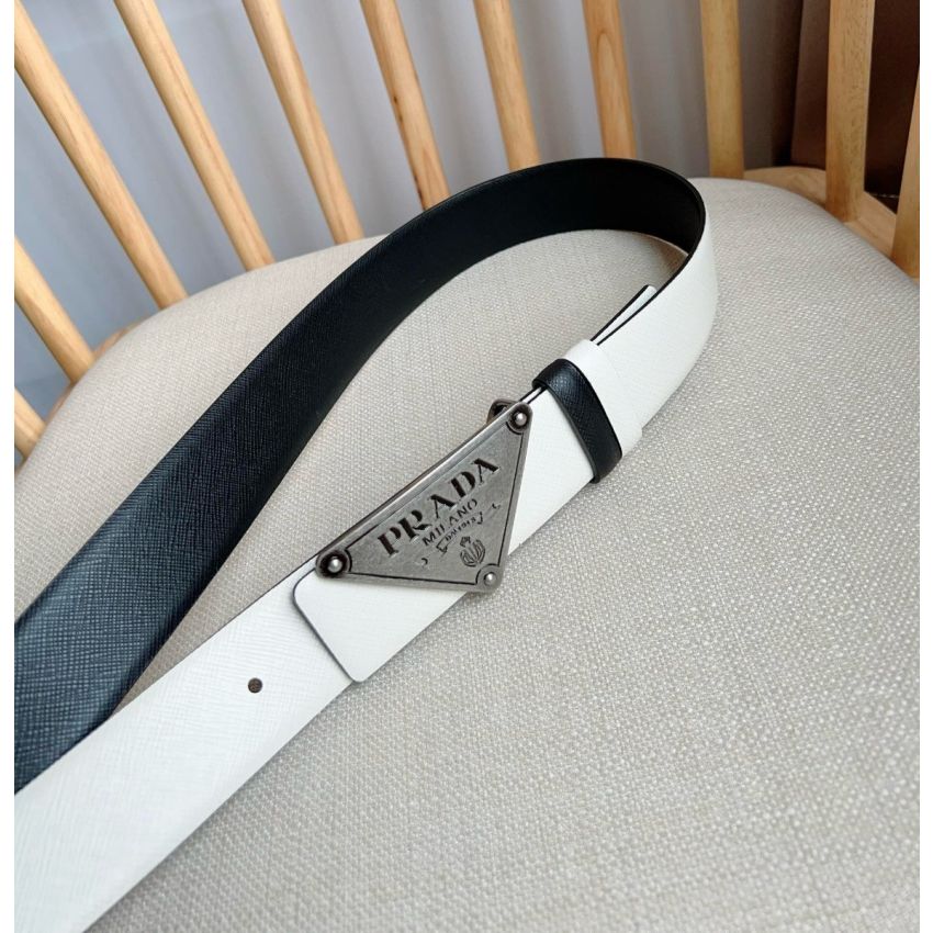 Pra*a Saffiano Belt 3.5cm