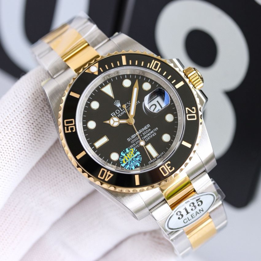 R01ex Submariner  Oyster, 41 mm, Oystersteel, 18K yellow gold