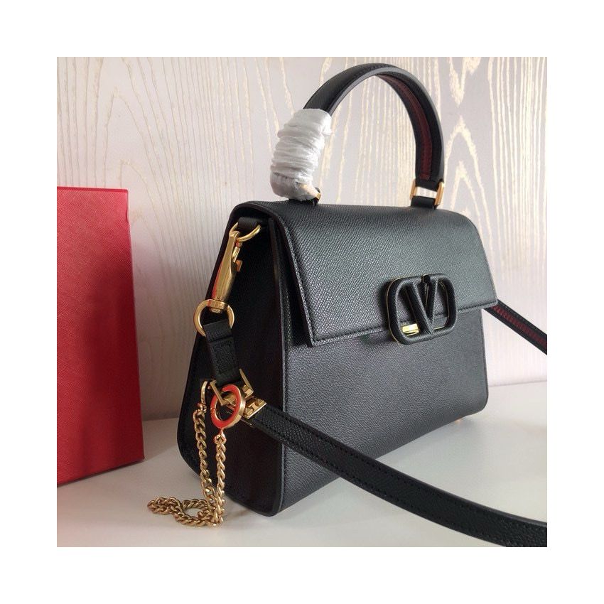 Small Vsling Grainy Calfskin Handbag