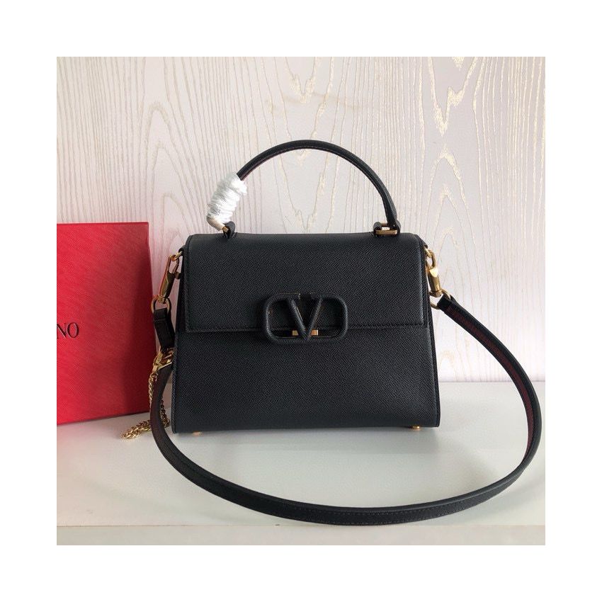 Small Vsling Grainy Calfskin Handbag