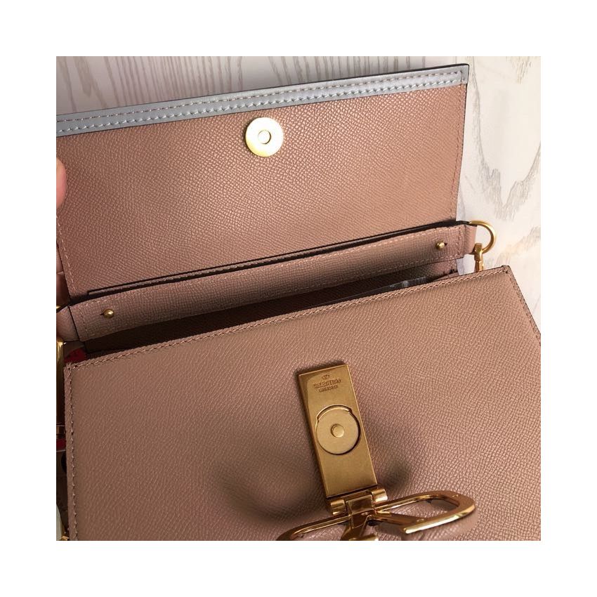 Small Vsling Grainy Calfskin Handbag