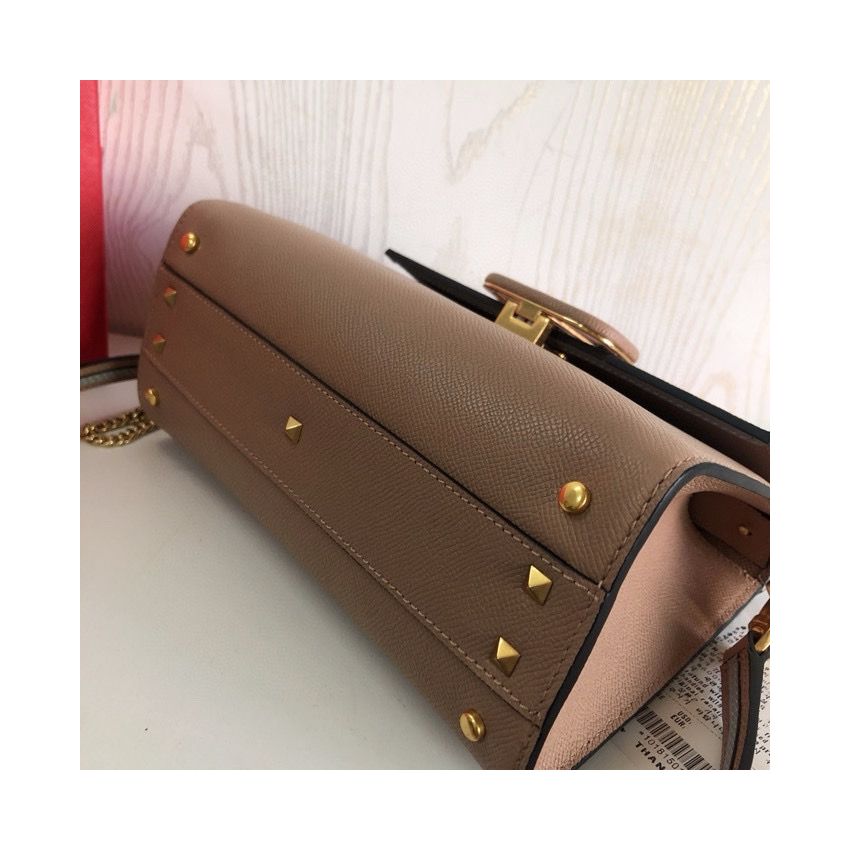 Small Vsling Grainy Calfskin Handbag