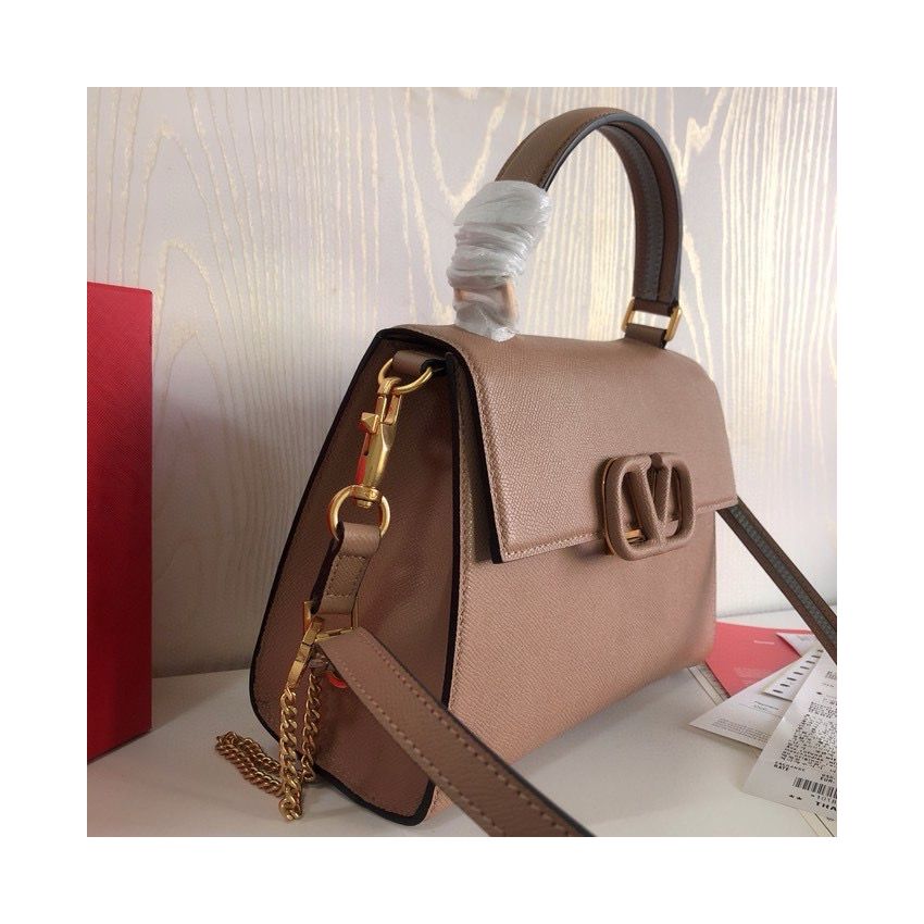 Small Vsling Grainy Calfskin Handbag