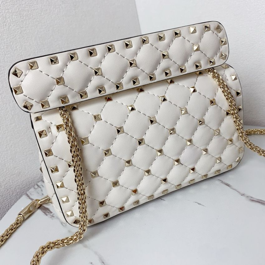 Small Nappa Rockstud Spike Bag
