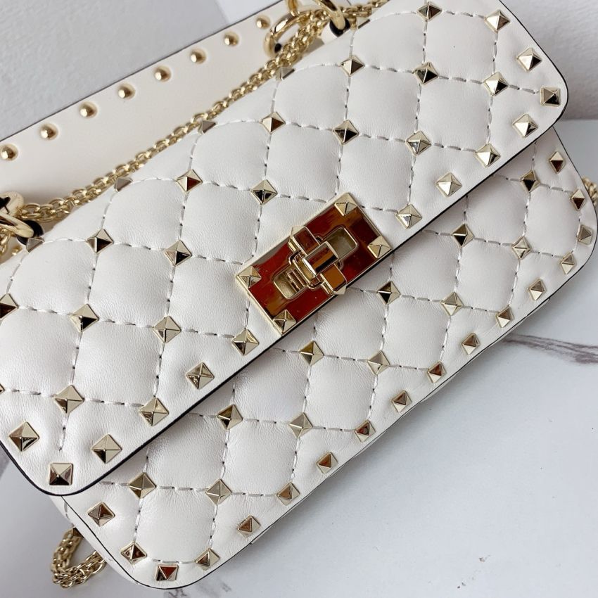 Small Nappa Rockstud Spike Bag