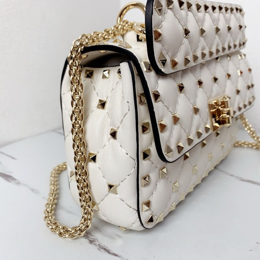 Small Nappa Rockstud Spike Bag