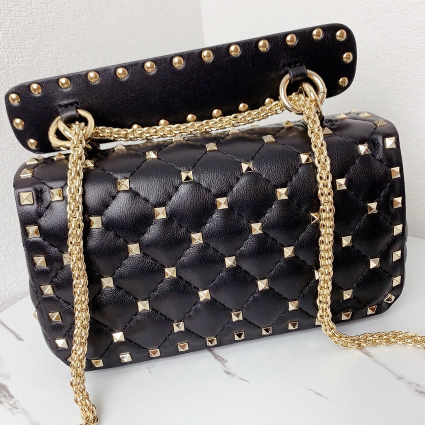 Small Nappa Rockstud Spike Bag
