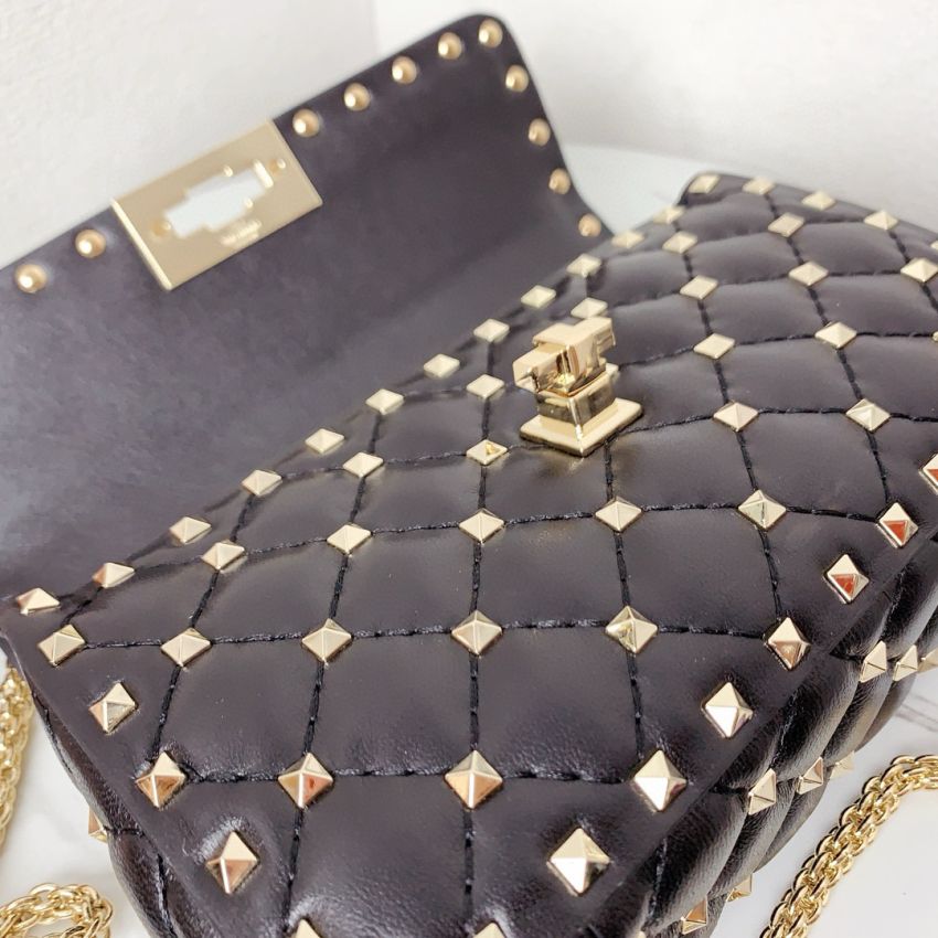 Small Nappa Rockstud Spike Bag