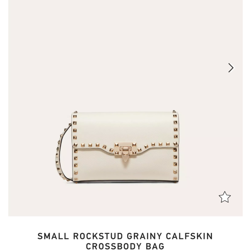 Small Rockstud Grainy Calfskin Crosbody Bag