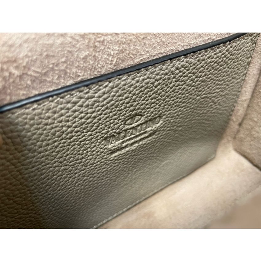 Small Rockstud Grainy Calfskin Crosbody Bag