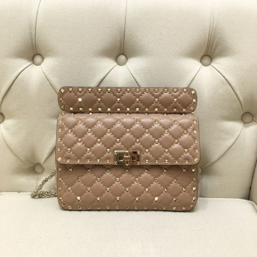 Medium Nappa Rockstud Spike Bag