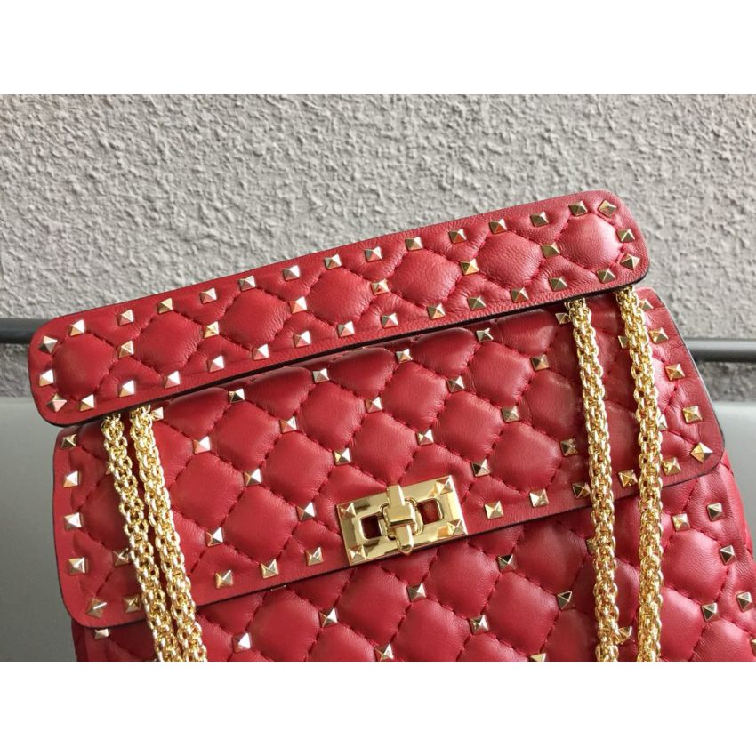 Medium Nappa Rockstud Spike Bag