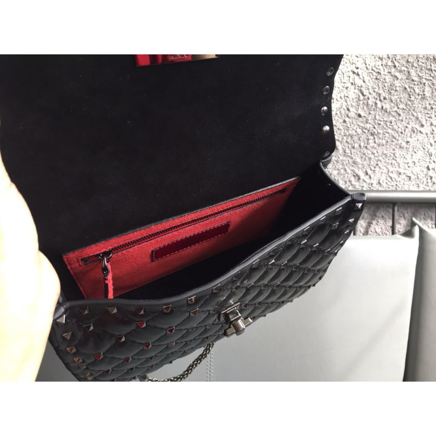 Medium Nappa Rockstud Spike Bag