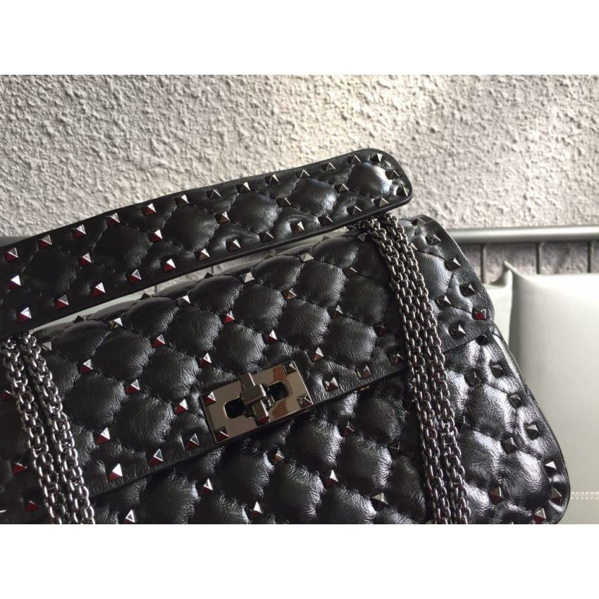Medium Nappa Rockstud Spike Bag