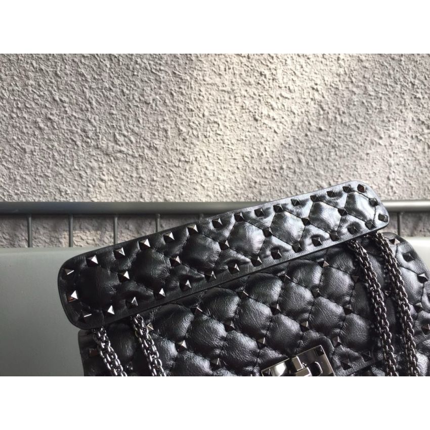 Medium Nappa Rockstud Spike Bag