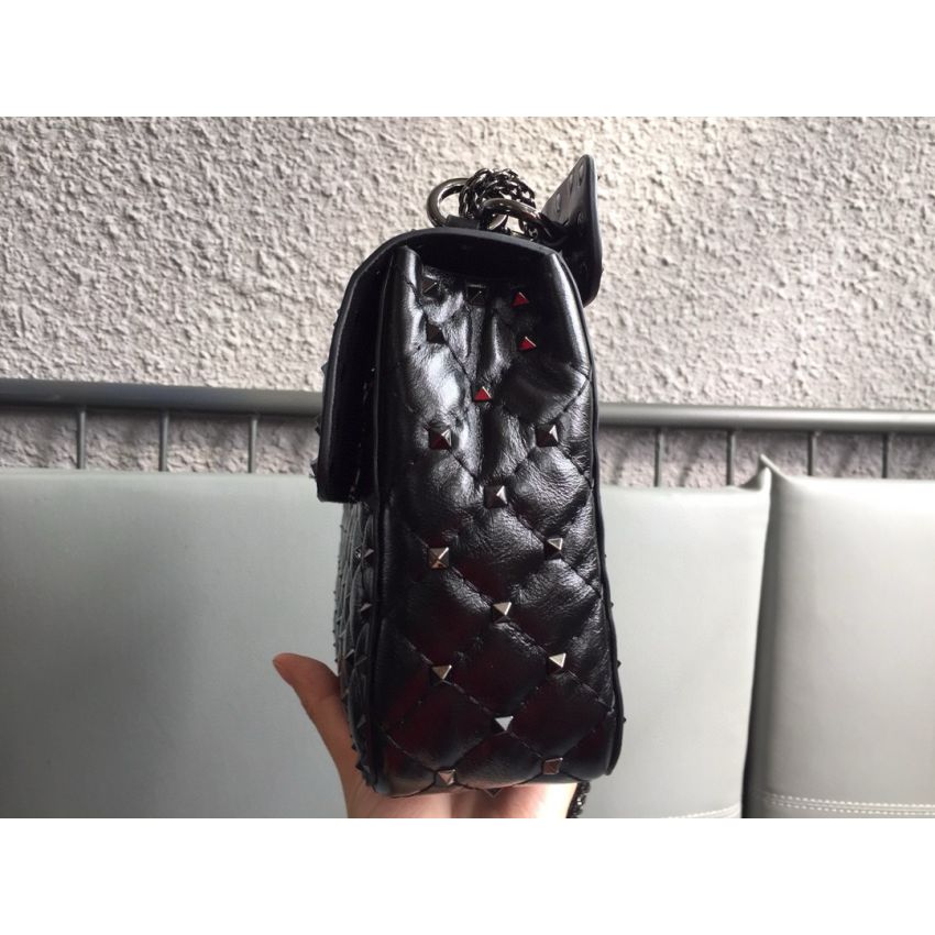 Medium Nappa Rockstud Spike Bag