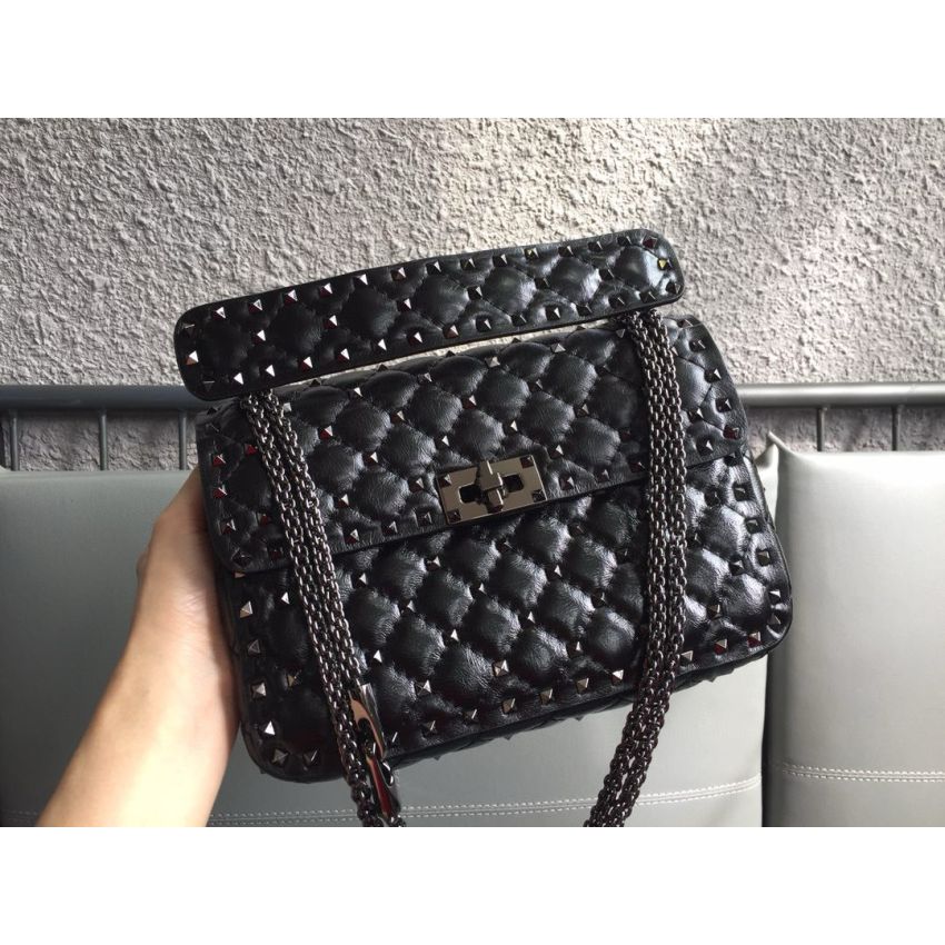 Medium Nappa Rockstud Spike Bag