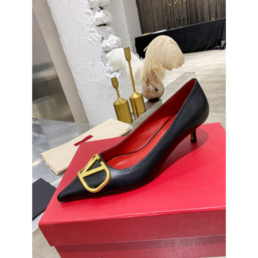 Va1e*ntin0 Vlogo Calfskin Pumps , Size 35-41