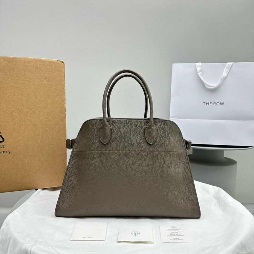 The R0w Soft Margaux 15 Bag in leather-Grey