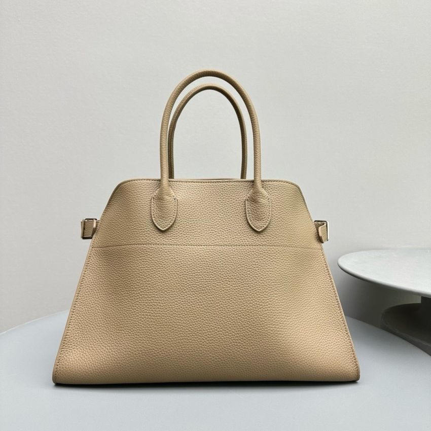 The R0w Soft Margaux 15 Bag in leather-Taupe