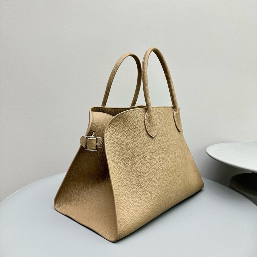 The R0w Soft Margaux 15 Bag in leather-Taupe