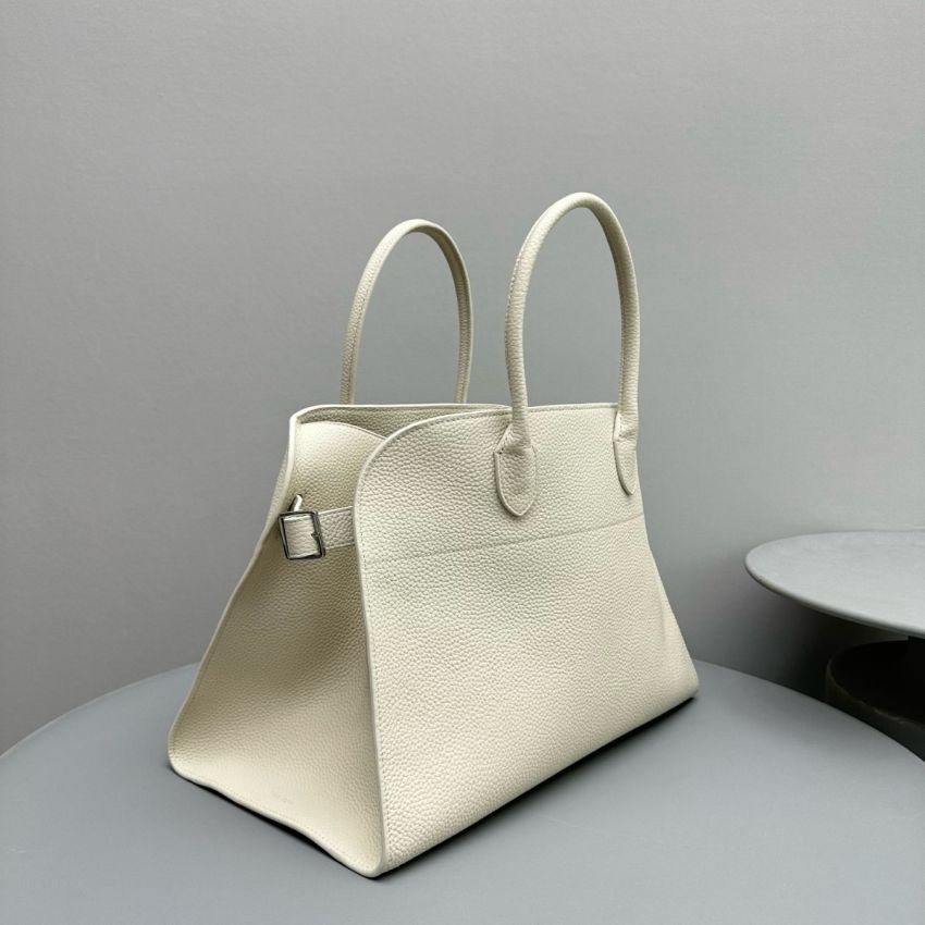 The R0w Soft Margaux 15 Bag in leather-White