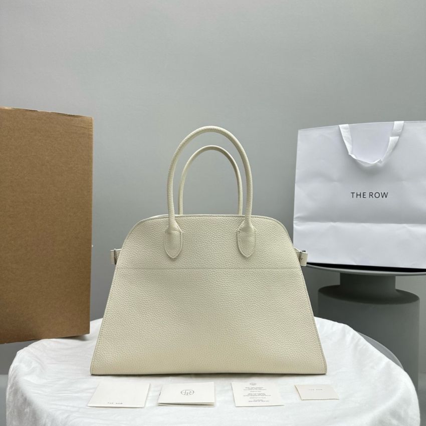 The R0w Soft Margaux 15 Bag in leather-White