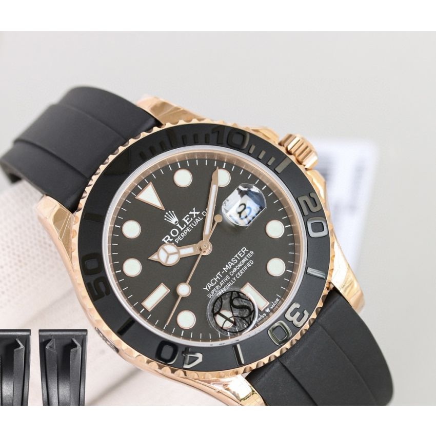 R01ex Yacht-Master 40mm/ 42mm  Oyster, Rubber, 18k rose gold