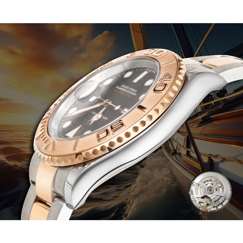 R01ex Yacht-Master 40  Oyster, 40 mm, Oystersteel, 18K rose gold