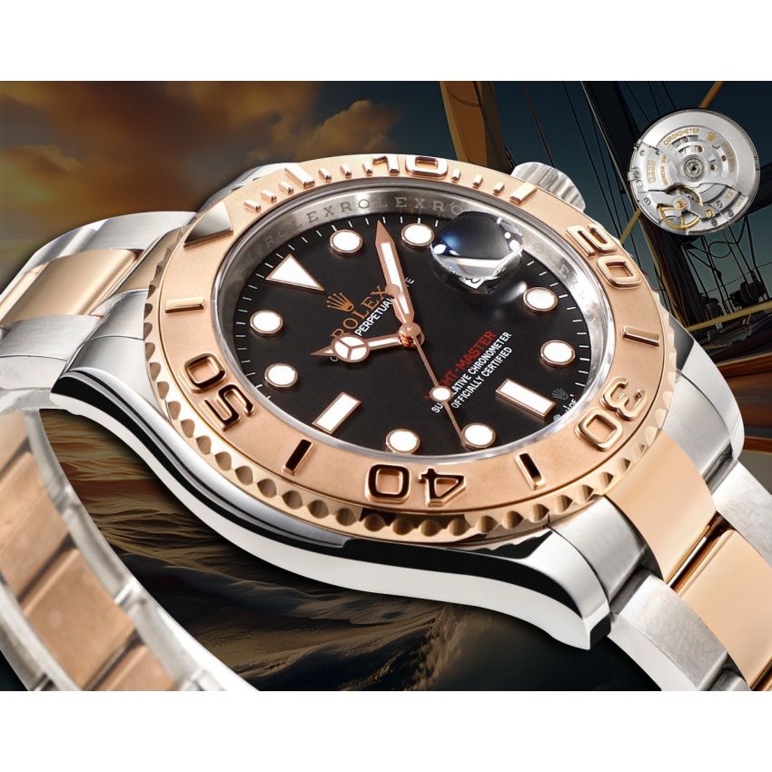 R01ex Yacht-Master 40  Oyster, 40 mm, Oystersteel, 18K rose gold