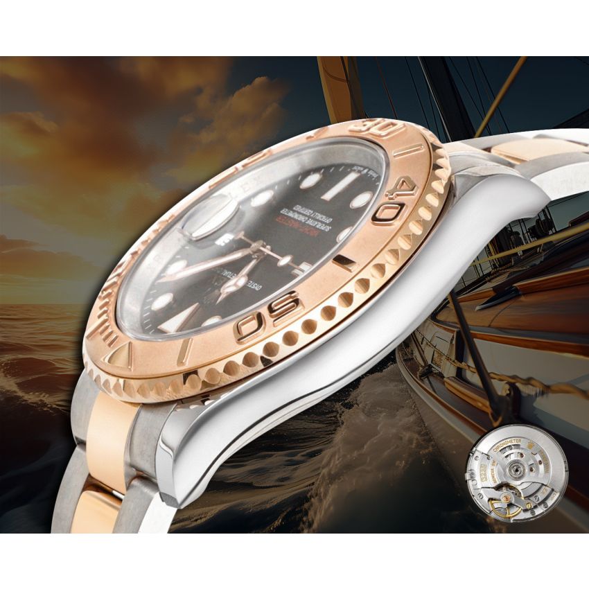 R01ex Yacht-Master 40  Oyster, 40 mm, Oystersteel, 18K rose gold