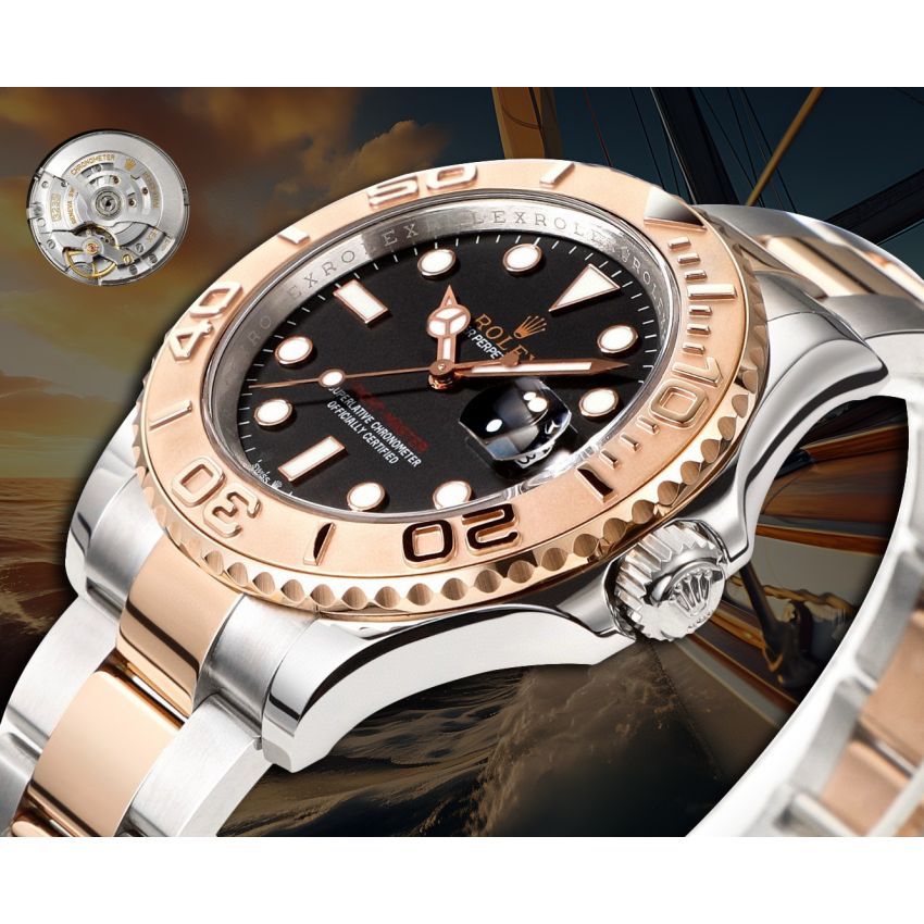 R01ex Yacht-Master 40  Oyster, 40 mm, Oystersteel, 18K rose gold