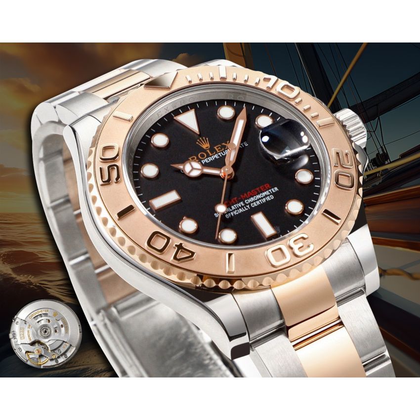 R01ex Yacht-Master 40  Oyster, 40 mm, Oystersteel, 18K rose gold
