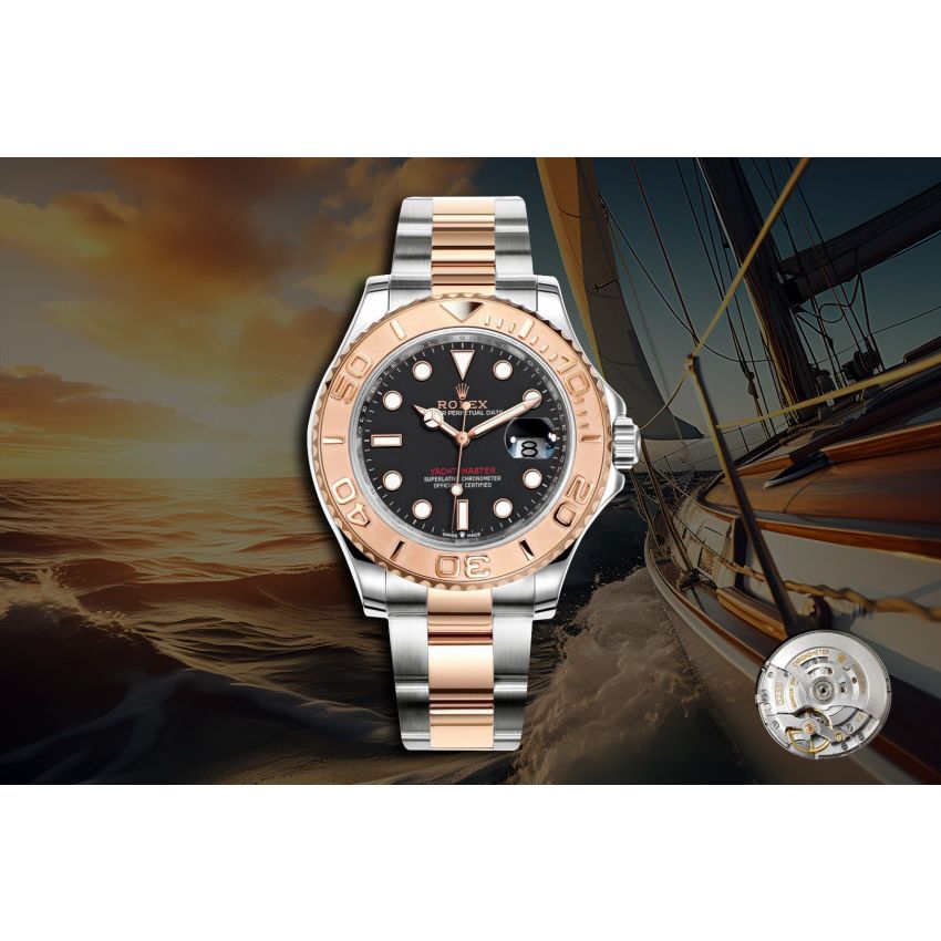 R01ex Yacht-Master 40  Oyster, 40 mm, Oystersteel, 18K rose gold