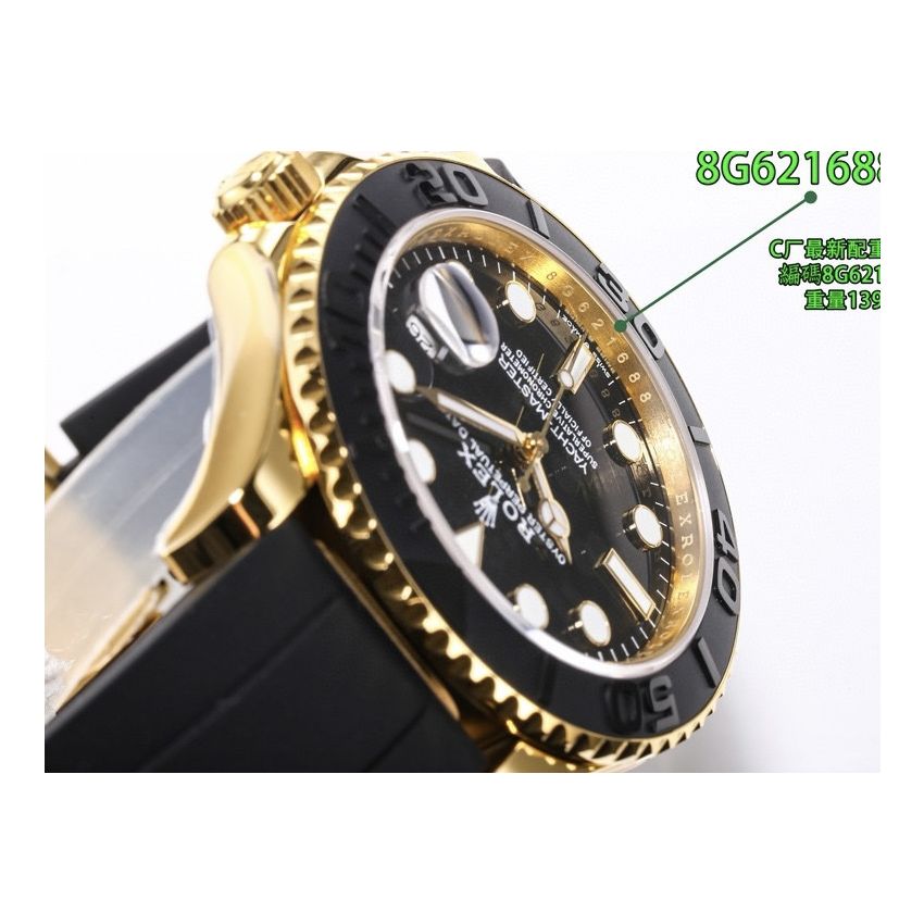 R01ex Yacht-Master 40mm/ 42mm  Oyster, Rubber， 18k yellow gold