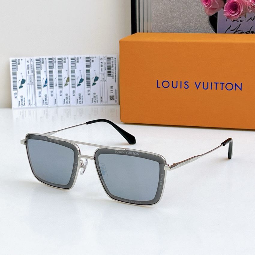 LV S*per Vision Metal Square Sunglasses