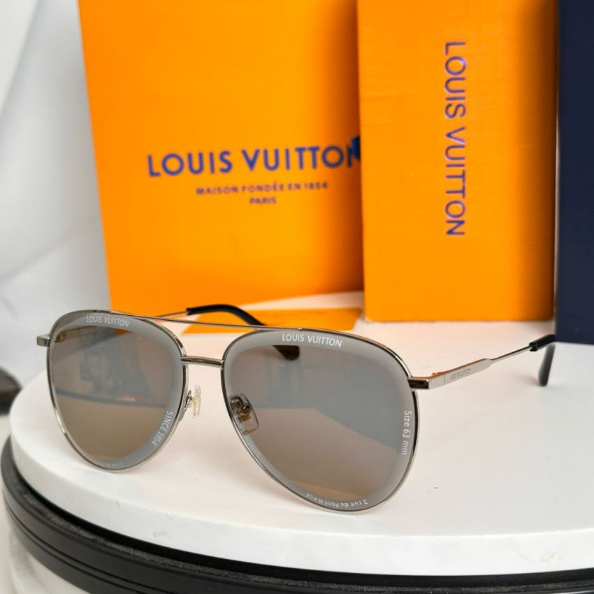 LV S*per Vision Metal Pilot Sunglasses