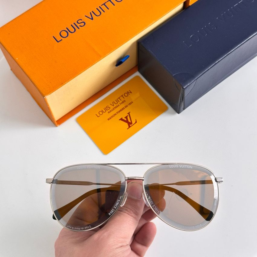 LV S*per Vision Metal Pilot Sunglasses