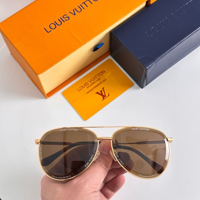 LV S*per Vision Metal Pilot Sunglasses