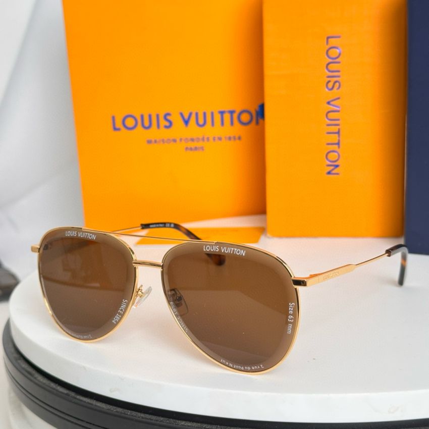LV S*per Vision Metal Pilot Sunglasses