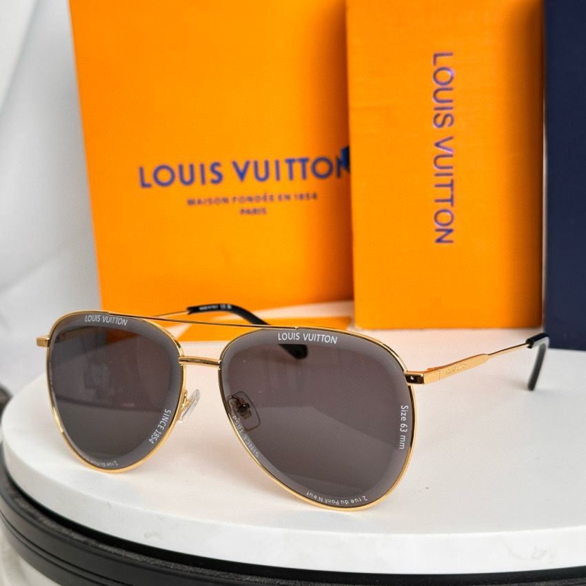 LV S*per Vision Metal Pilot Sunglasses